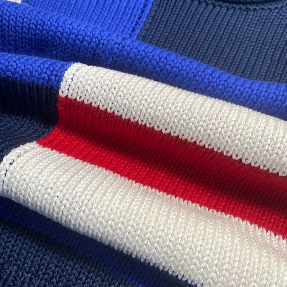 Polo Ralph Lauren Cotton Regatta Flag Color Block Roll Neck L/S Sweater - Picture 9 of 16